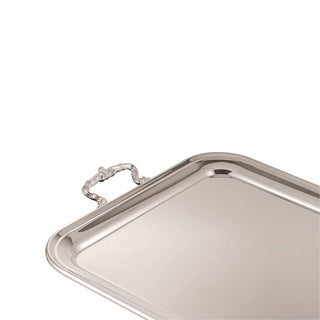 Broggi Classica rectangular tray with handles 52x40 cm. silver plated steel - Buy now on ShopDecor - Discover the best products by BROGGI design