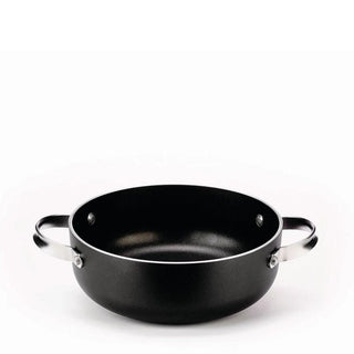Alessi SG120/24 Mami 3.0 black low casserole with two handles diam.24 cm. - Buy now on ShopDecor - Discover the best products by ALESSI design