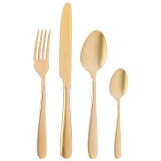 Broggi City Vintage Gold 24-piece cutlery set - Buy now on ShopDecor - Discover the best products by BROGGI design