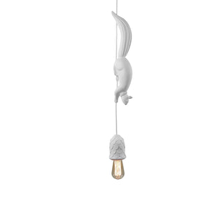 Karman Sherwood e Robin suspension lamp with squirrel matt white - Buy now on ShopDecor - Discover the best products by KARMAN design
