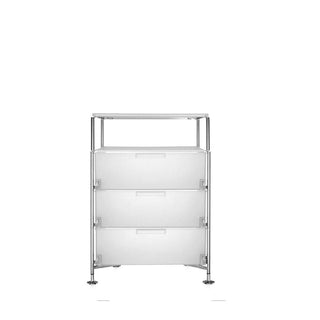 Kartell Mobil chest of drawers with 3 drawers and 1 shelf - Buy now on ShopDecor - Discover the best products by KARTELL design