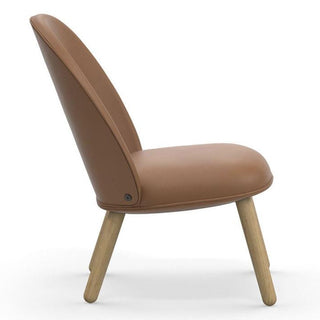 Normann Copenhagen Ace lounge chair full upholstery ultra leather with oak structure - Buy now on ShopDecor - Discover the best products by NORMANN COPENHAGEN design