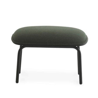 Normann Copenhagen Hyg footstool upholstery fabric with black steel structure - Buy now on ShopDecor - Discover the best products by NORMANN COPENHAGEN design