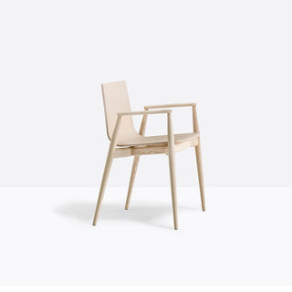Pedrali Malmo 395 chair with wooden armrests - Buy now on ShopDecor - Discover the best products by PEDRALI design