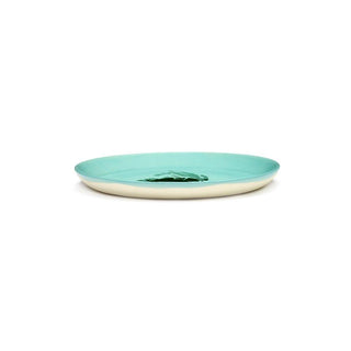 Serax Feast dinner plate diam. 22.5 cm. azure - artichoke green - Buy now on ShopDecor - Discover the best products by SERAX design