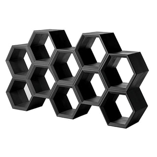 Slide Hexa self supporting bookcase Slide Jet Black FH - Buy now on ShopDecor - Discover the best products by SLIDE design